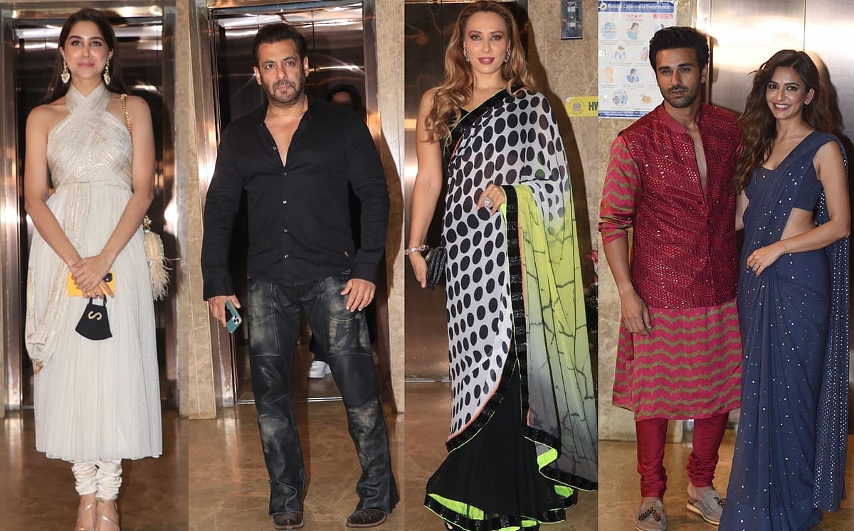 In Pics: Salman Khan-Iulia Vantur, Pulkit Samrat-Kriti Kharbanda, and other celebs attend Ramesh...