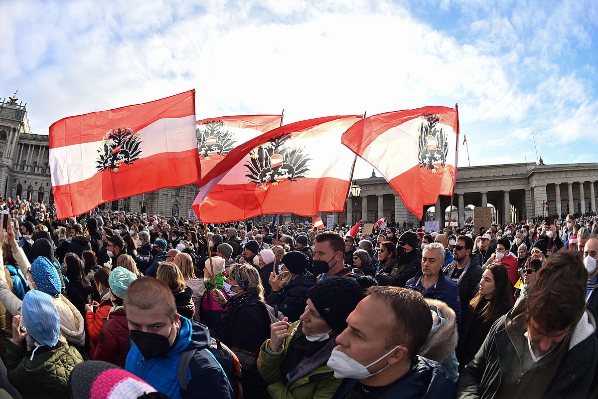 Protests erupt across Europe over banning of unvaccinated people from restaurants and bars