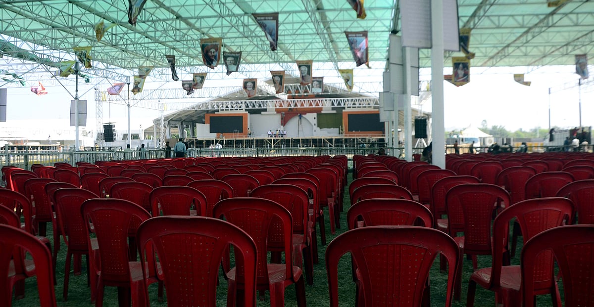 Preparations for PM Narendra Modi visit on November 15 being carried on at war footing at Jamboree, BHEL.  