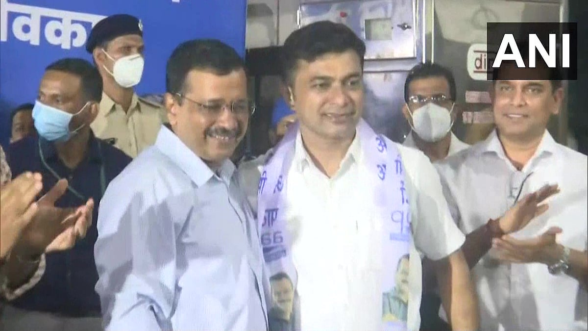 Goa: BJP leader Vishwajit K Rane joins Aam Aadmi Party in presence of chief Arvind Kejriwal