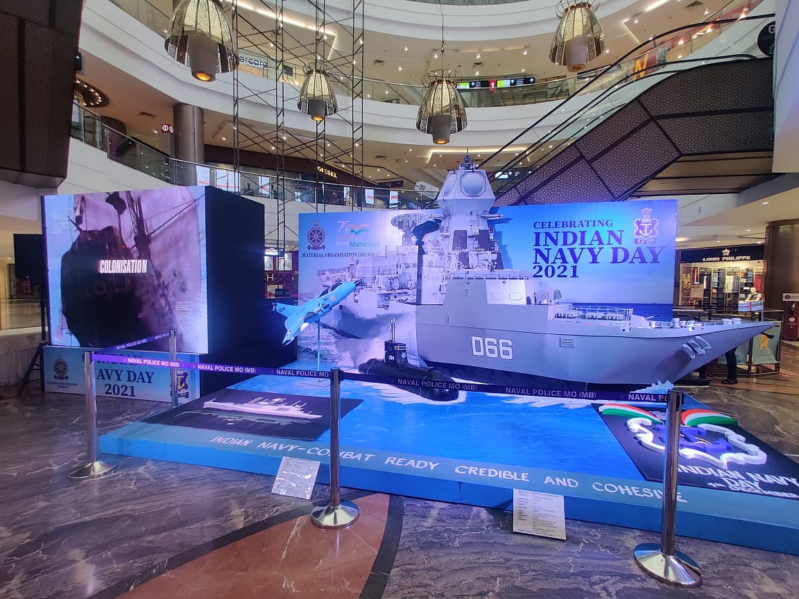The tableau was erected to showcase naval activities,  invoke patriotic fervor and create awareness about the Indian Navy among the general public.
