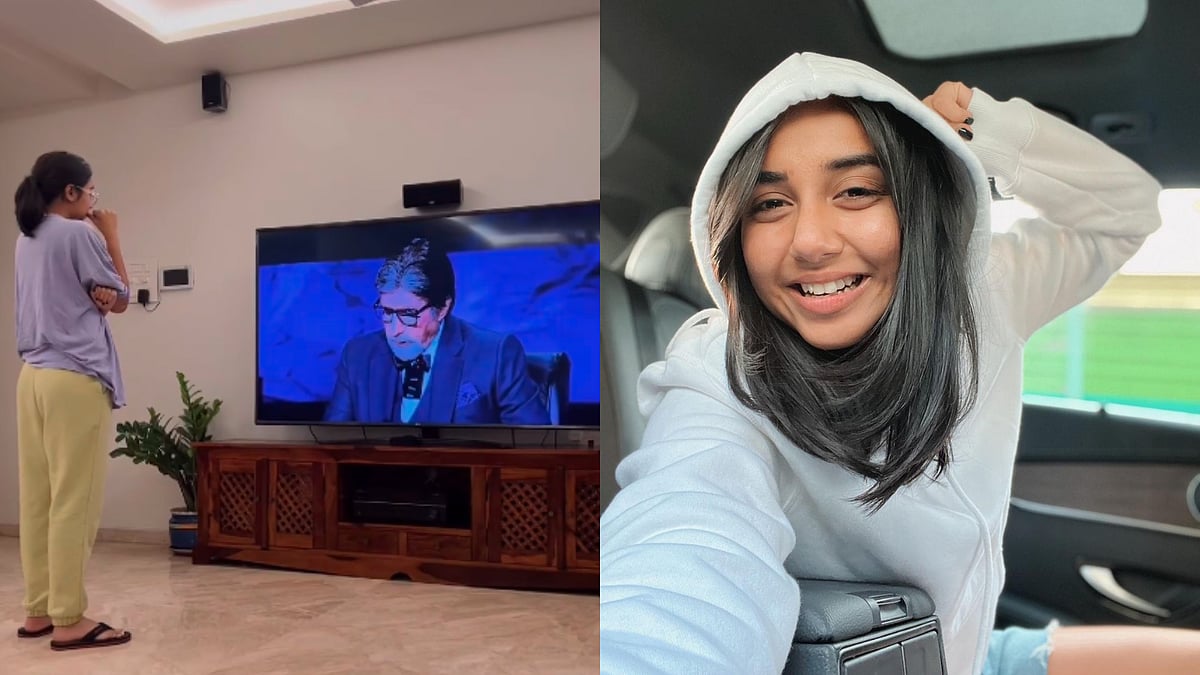 Watch: Prajakta Koli can't keep calm as Amitabh Bachchan asks a question about her on 'KBC 13'