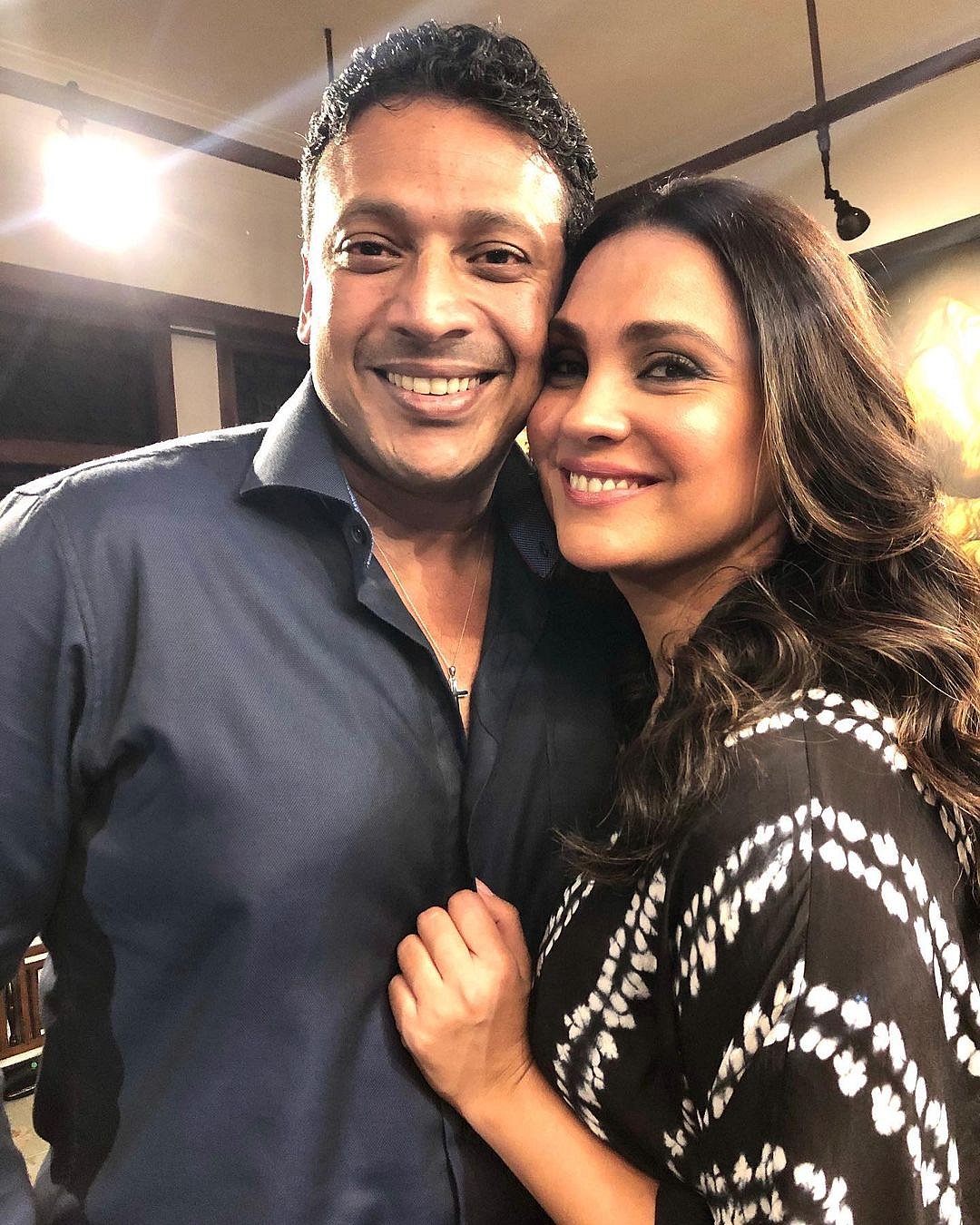 Lara with husband Mahesh Bhupathi