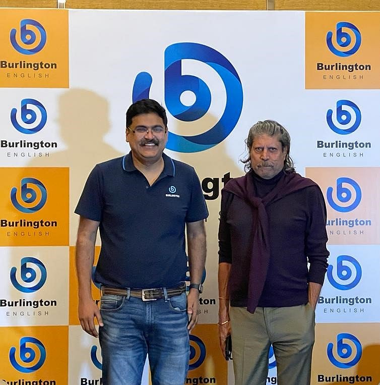 Burlington English launched by Kapil Dev in India