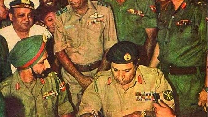 The Pakistani Instrument of Surrender was signed on December 16 - an occasion marked as Vijay Diwas by the Indian Army.