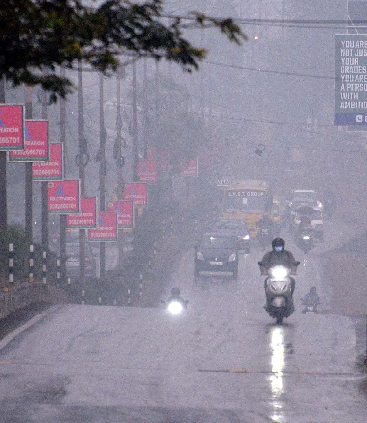 Bhopal witnessed light drizzle in the morning on Tuesday