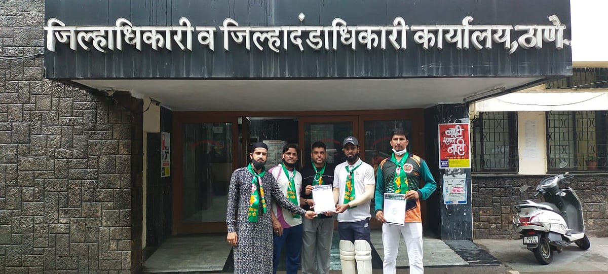 Mumbra youths walk to Thane collector's office demanding playground for residents in area