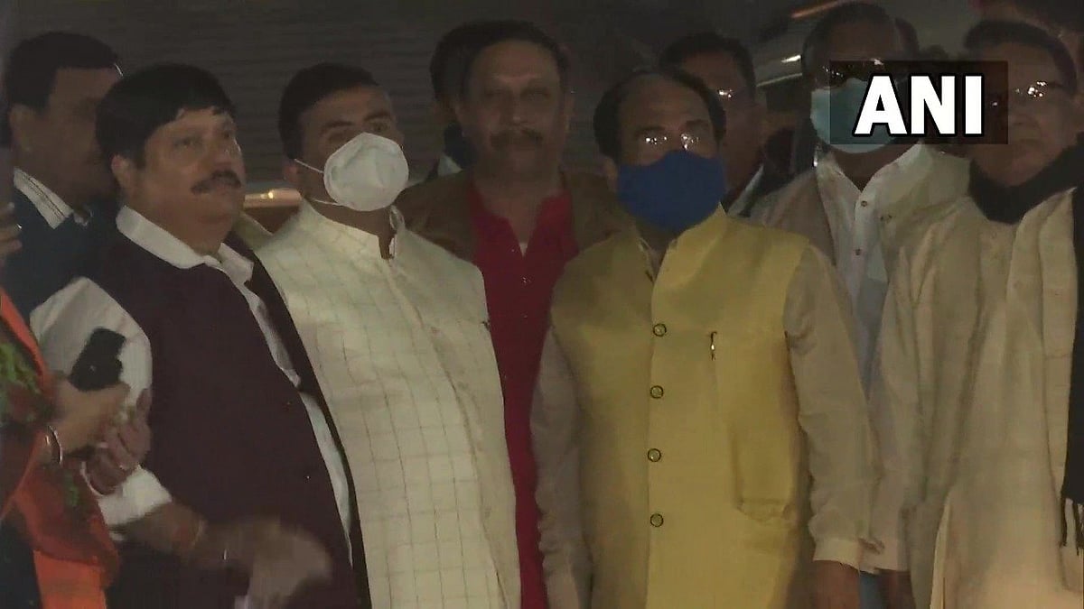 Kolkata municipal polls: Suvendu Adhikari-led BJP delegation reaches Raj Bhavan to meet Guv Jagdeep Dhankhar after crude bombs hurled outside booths 