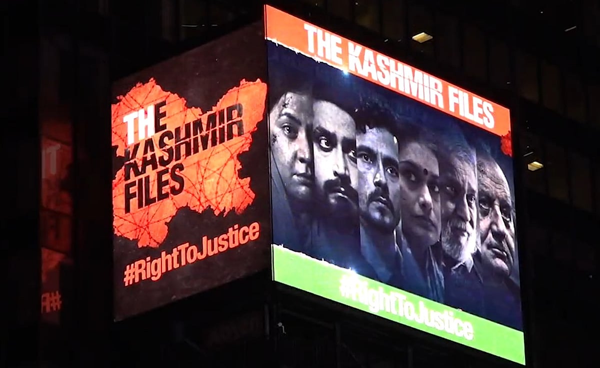 Vivek Ranjan Agnihotri’s ‘The Kashmir Files’ dominates the ‘Times Square' in New York on...