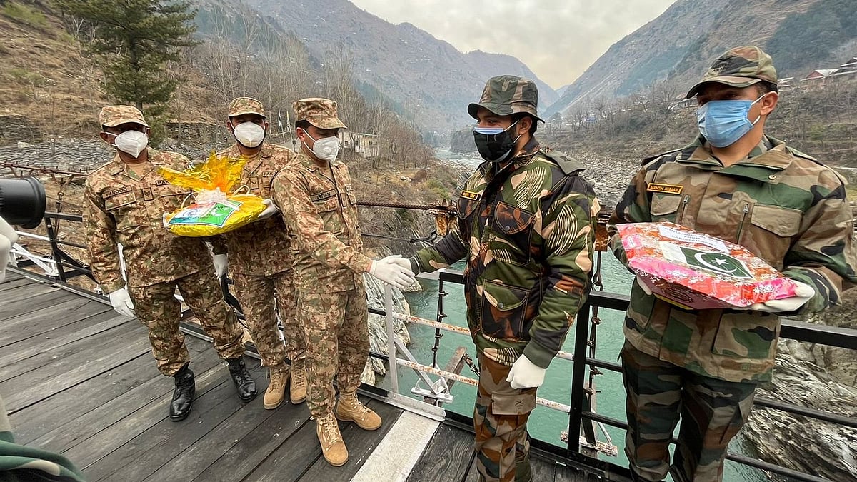 Indo-Pak troops exchange sweets along LoC in Jammu & Kashmir's Poonch to mark New Year