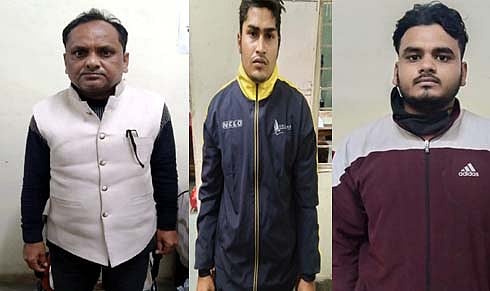 L—R—Sanjay Mishra,
Raghraja,Ashkrat Mishra. |