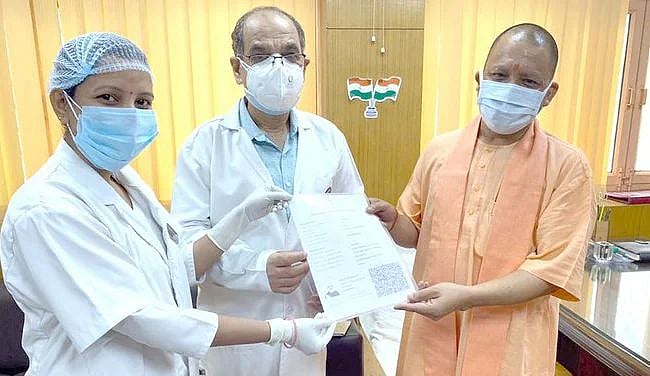 Uttar Pradesh: Yogi Adityanath kicks off Covid vaccination drive for 15-18 age group