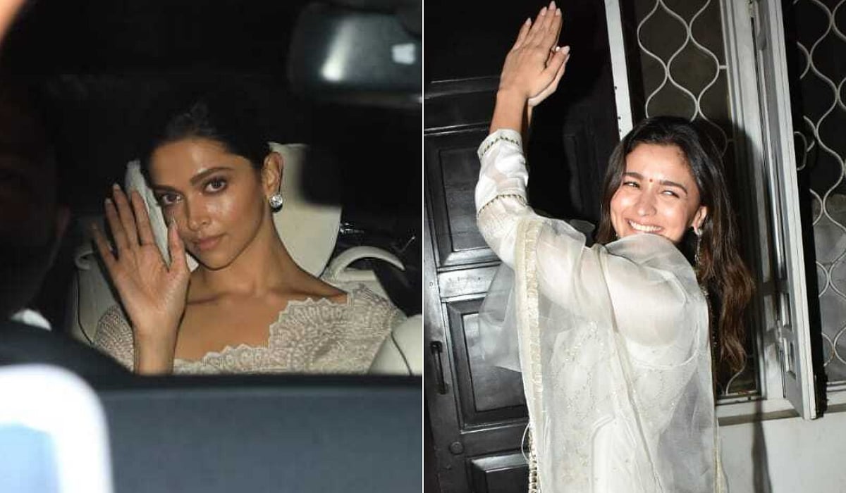 In Pics: Deepika Padukone joins Alia Bhatt for a special screening of 'Gangubai Kathiawadi'