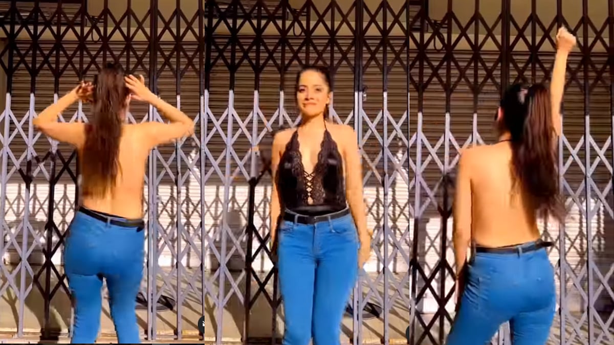 Watch: Urfi Javed dances on Mumbai streets in a backless top, netizens say 'get well soon'
