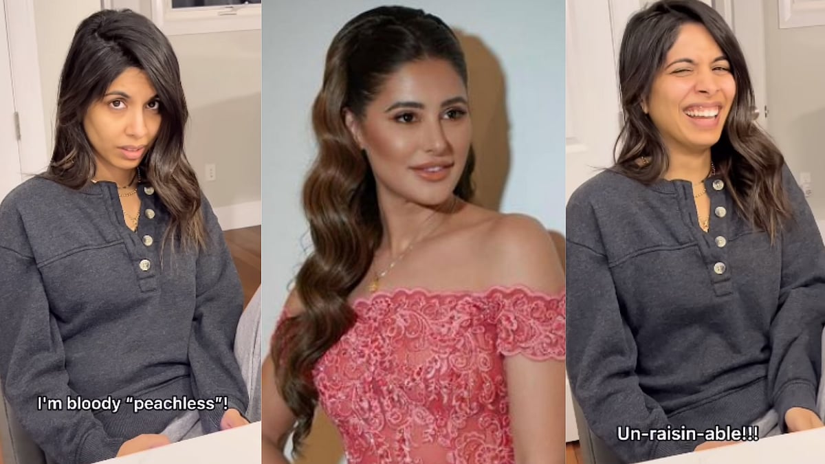 'I'm bl**dy 'peachless': Man uses fruit pun during conversation, viral video impresses Nargis Fakhri