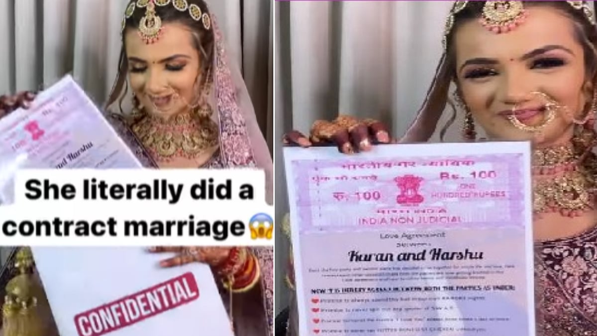 Bride lists 'Dos and don'ts' of their relationship, asks husband to sign agreement on court paper: Check here