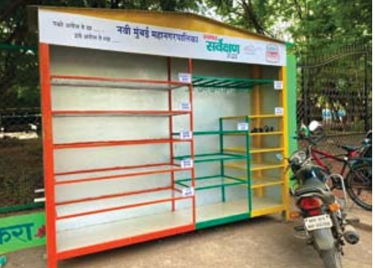 Navi Mumbai: NMMC installs shelves to donate unused items for needy persons
