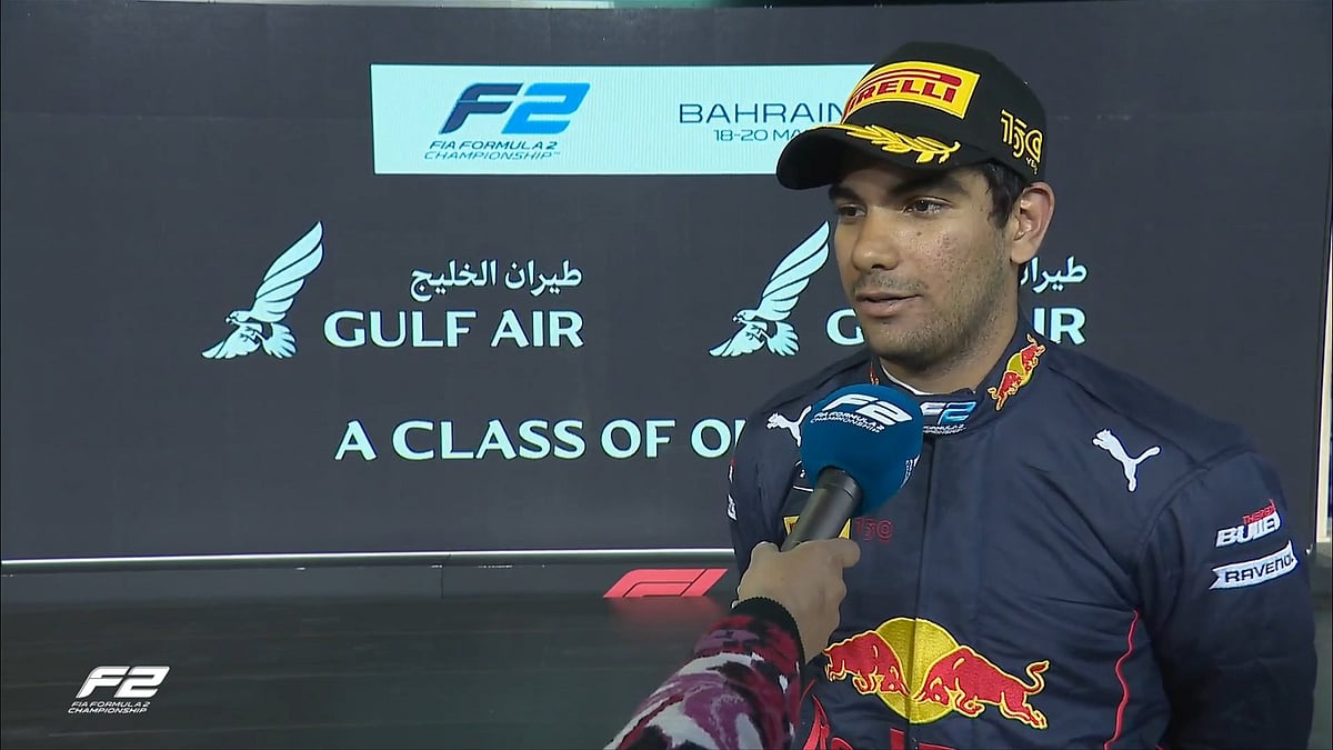 Podium finish: India's Jehan Daruvala opens F2 campaign in style, finishes second in Bahrain