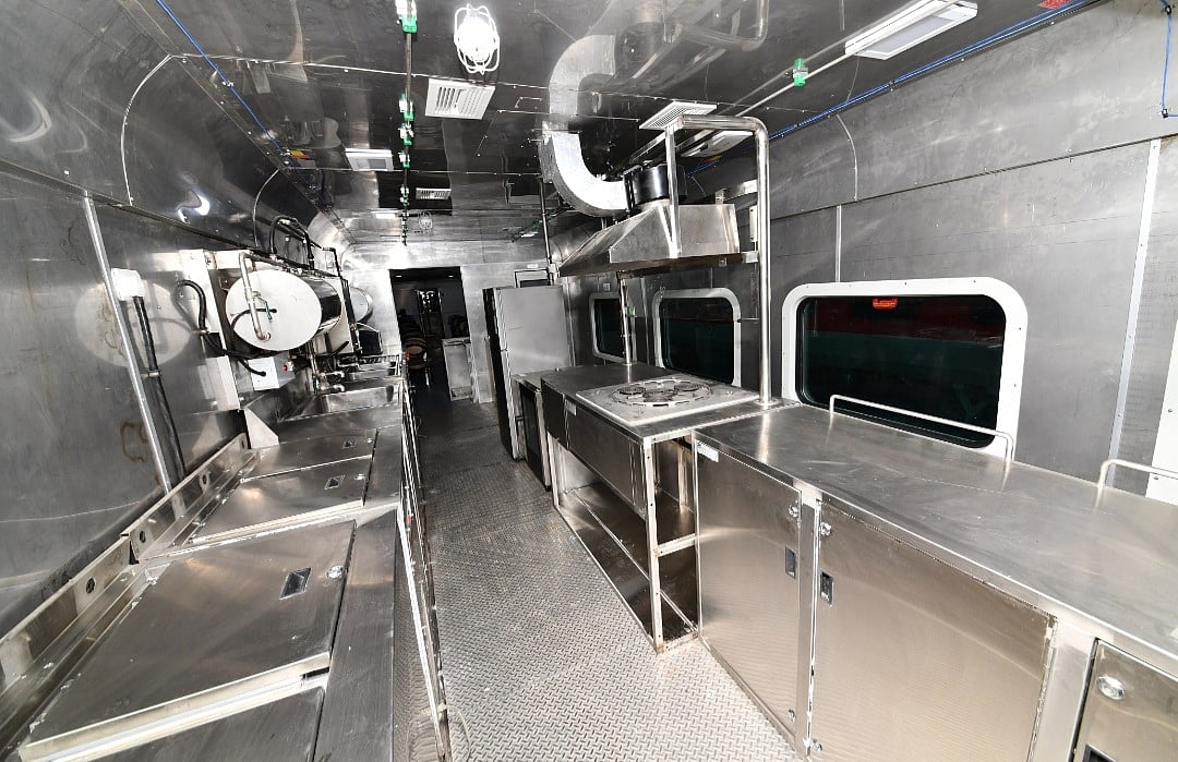 A newly designed dining car for the Deccan Queen is ready in Integral Coach Factory, Chennai.