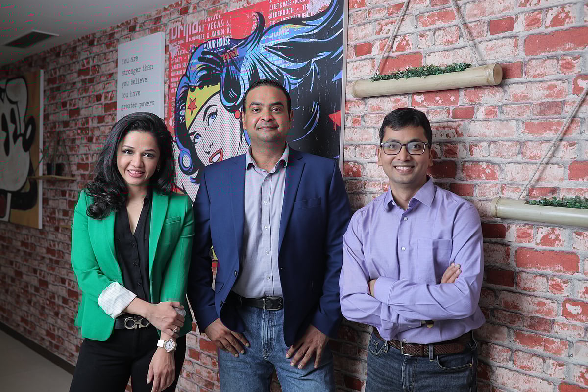 Seekho.ai is developing a unique AI engine to make learning more personalized and job matching more relevant. /Team Seekho.ai: Co-Founders: (l-r) Divya Jain, Arihant Jain, Ajeet Singh Kushwaha |