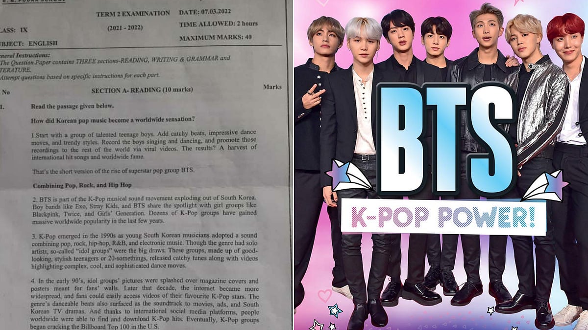 Can't get over K-pop, BTS even during exams? CBSE Class 9 mentions them in paper
