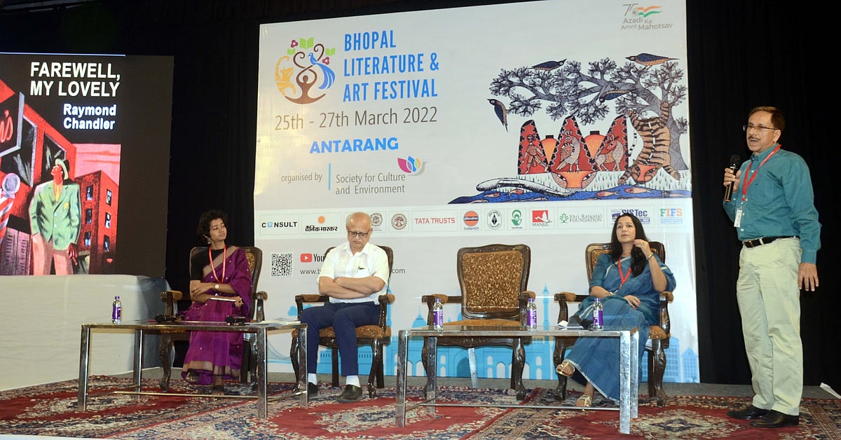 Session underway at Bhopal Literature and Art Festival on Friday