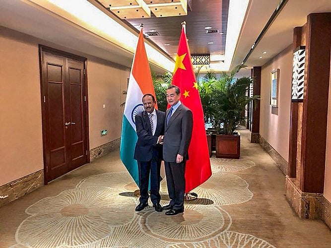 China Foreign Minister Wang Yi meets with NSA Ajit Doval, EAM Jaishankar