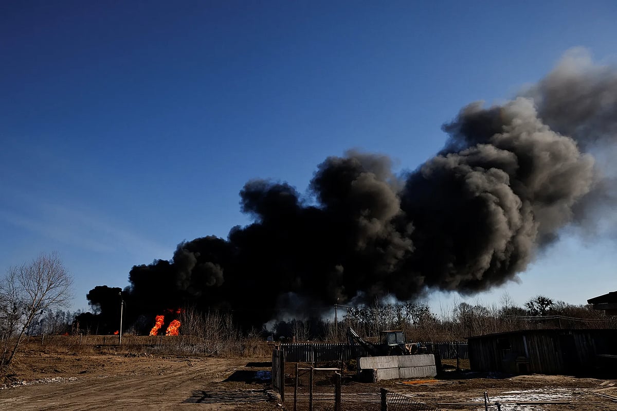 Russia-Ukraine war: Missile attack by Russian troops destroy Vasylkiv military airbase near Kyiv