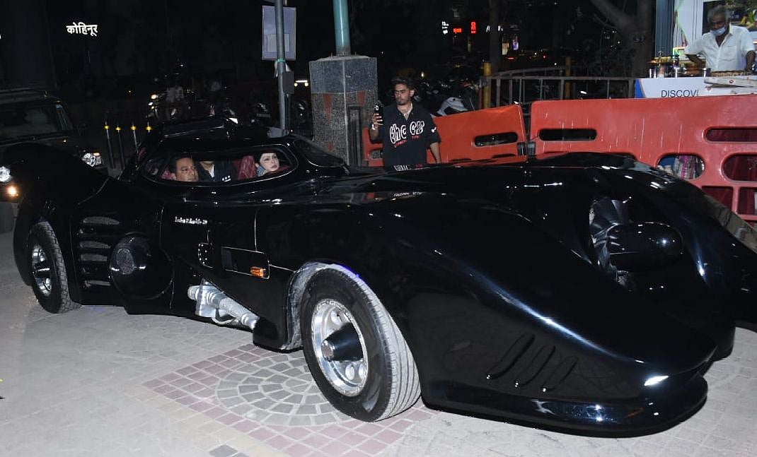 In Pics: Ahmed Khan arrives in his ‘Batmobile’ with family to watch Robert Pattinson's ‘The...