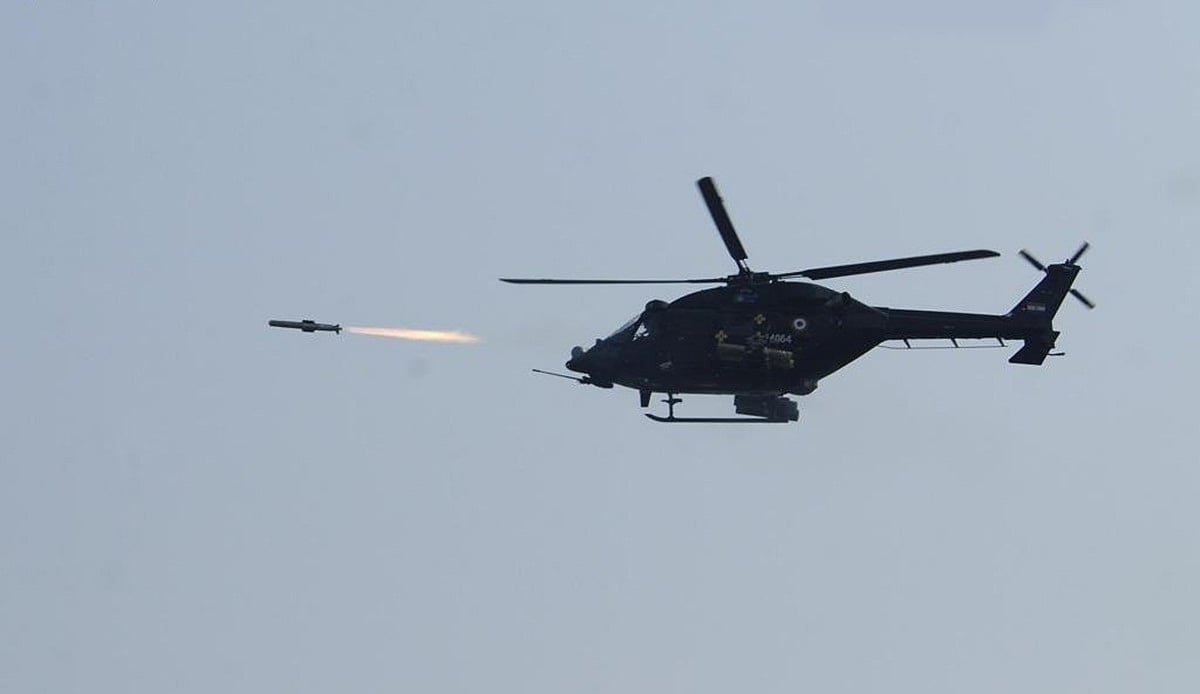India carries out successful test firing of HELINA anti-tank missile 