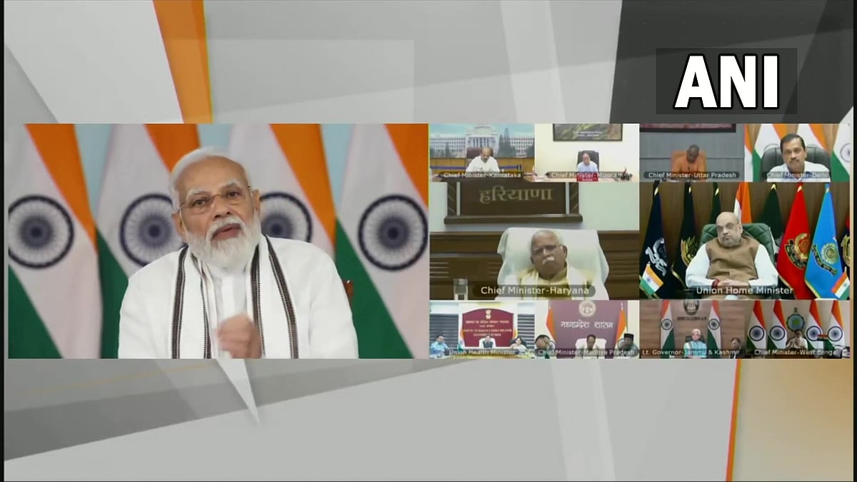 Threat of COVID-19 not fully gone: PM Modi to Chief Ministers