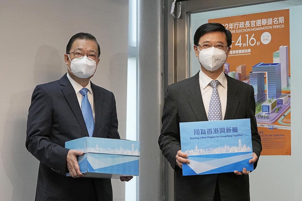Beijing protege John Lee secures nominations for Hong Kong leadership race