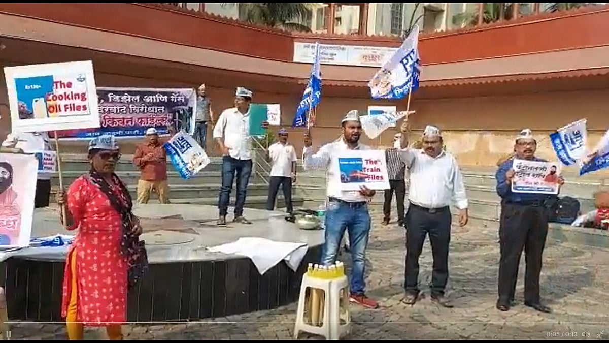 Watch Video: The Kitchen Files- AAP's Navi Mumbai unit stages symbolic agitation against rising...
