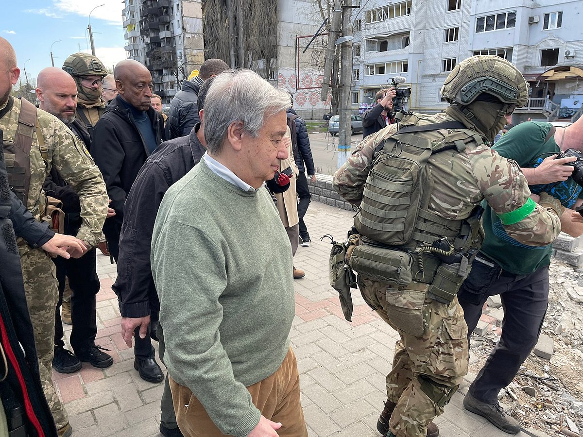 'War is an absurdity': UN chief Antonio Guterres visits destroyed Ukrainian towns of Bucha and Borodyanka