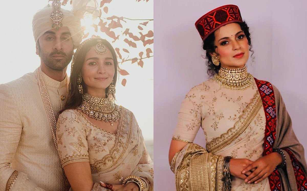 Did you notice? Alia Bhatt's bridal saree is similar to what Kangana Ranaut wore at her brother’s wedding in 2020
