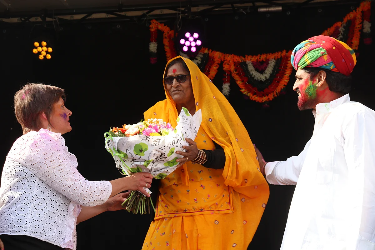 A crowd of more than 1000 were eagerly waiting even before the carnival reached the event ground.