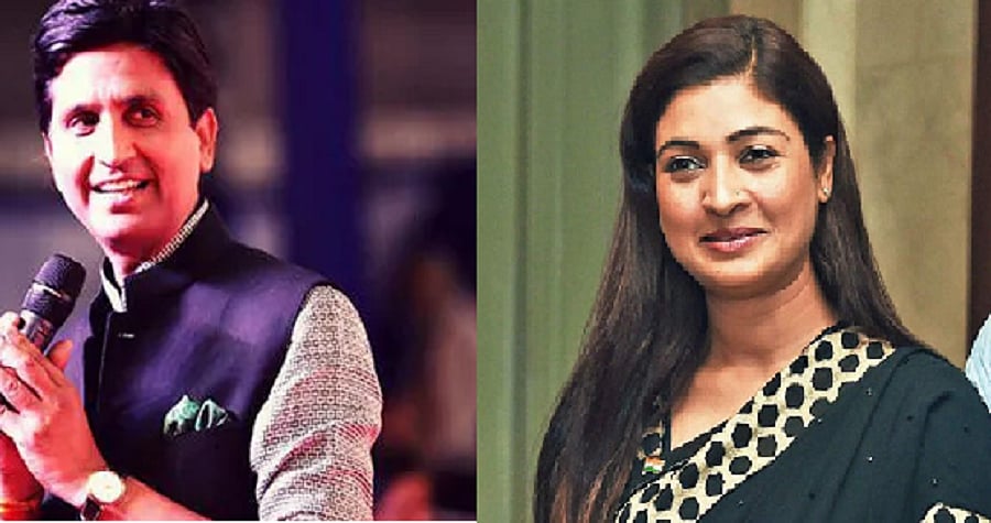 Kumar Vishwas (L) Alka Lamba (R) | 