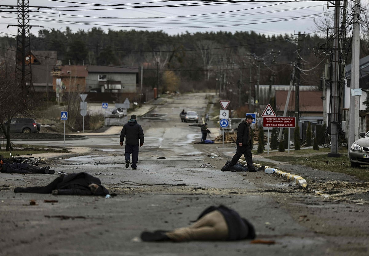 Ukraine accuses Russia of 'deliberate massacre' of civilians after bodies found in Bucha town near Kyiv