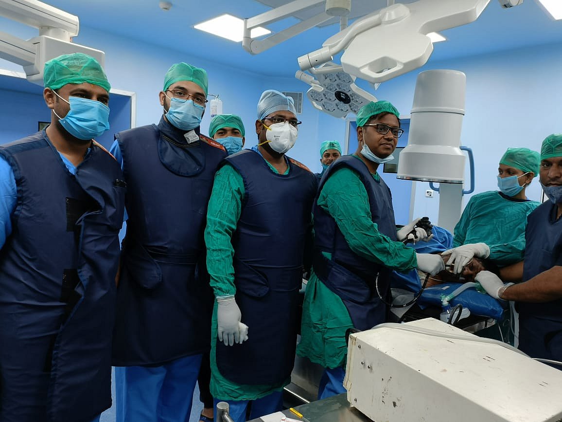 Indore: Metal stent put in oesophagus of 65-year-old cancer patient at Super Speciality Hospital