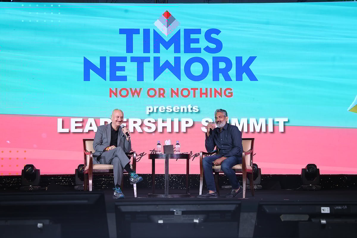 SS Rajamouli and Anupam Kher