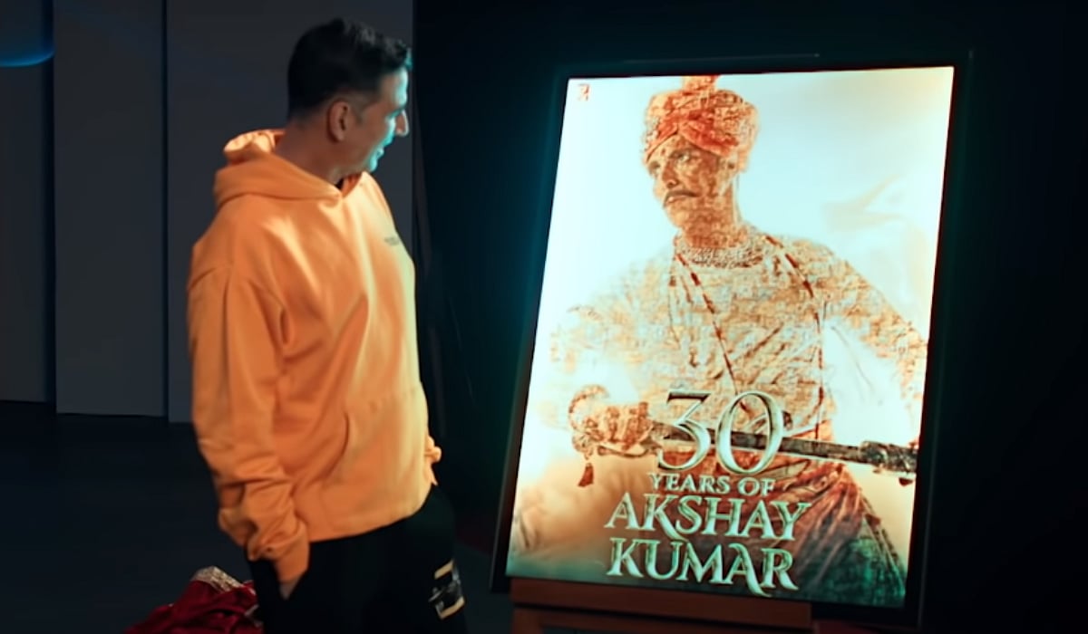 Watch: Akshay Kumar completes 30 years in Bollywood; 'Prithviraj' makers unveil special poster