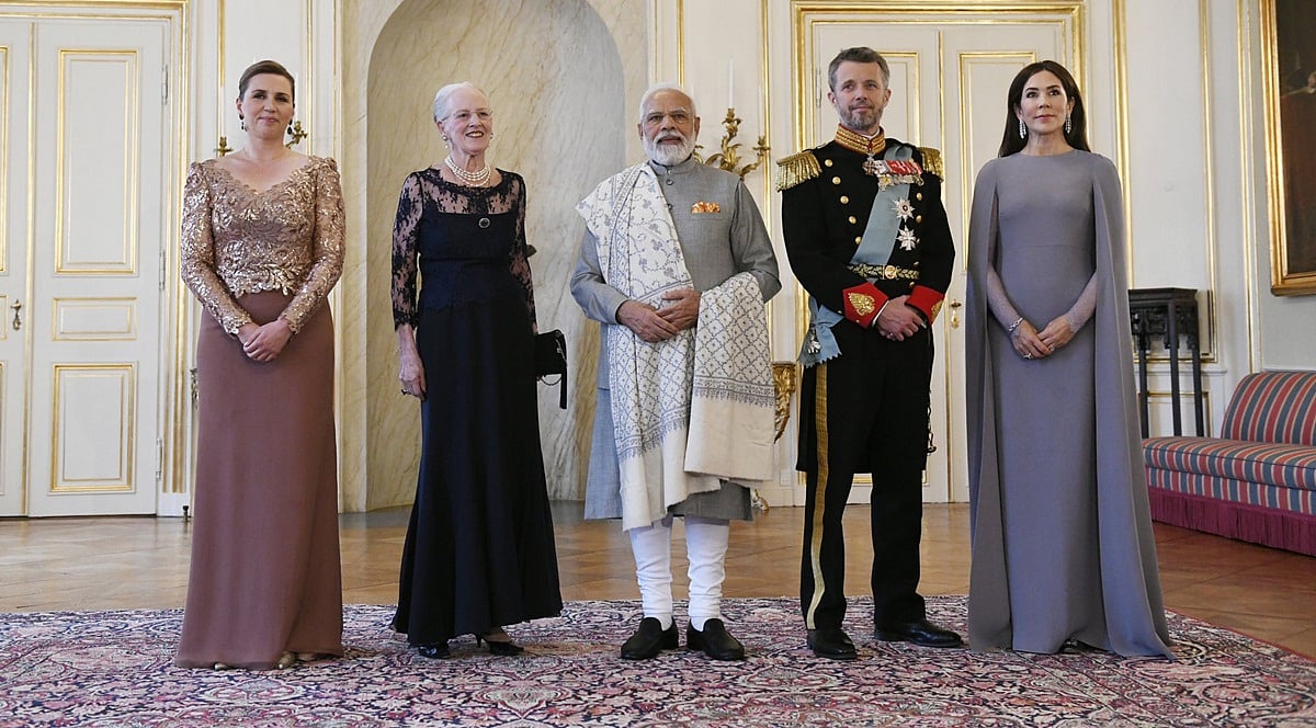 Watch video: PM Modi meets Queen of Denmark Margrethe II, attends dinner at Amalienborg Palace in Copenhagen