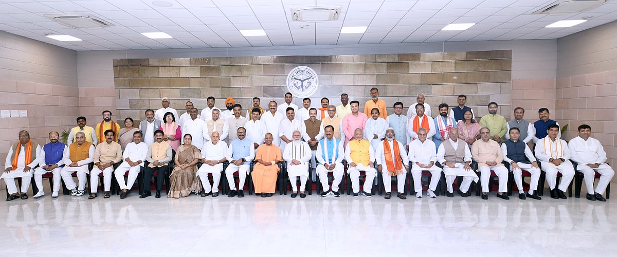 PM Modi reaches Lucknow after concluding his day-long Nepal visit, holds meeting with UP BJP leaders; see pics 