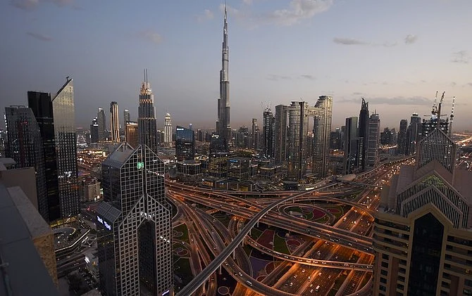 Dubai skyline, including some of the most covted property in the world | AFP