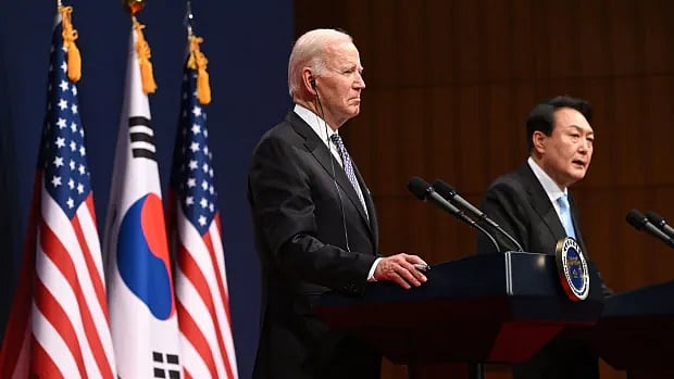 US President Joe Biden and South Korean President Yoon Suk Yeol  | Photo: Twitter Image 