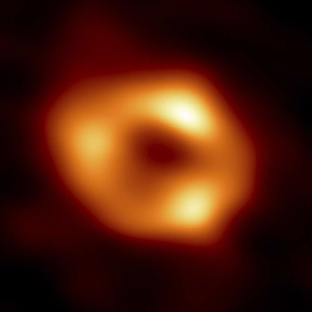 This image released by the Event Horizon Telescope Collaboration, on Thursday, May 12, 2022, shows a black hole at the center of our Milky Way galaxy | AP