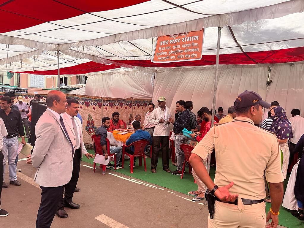 Principal district judge Subodh Kumar Jain at the Lok Adalat in district court on Saturday