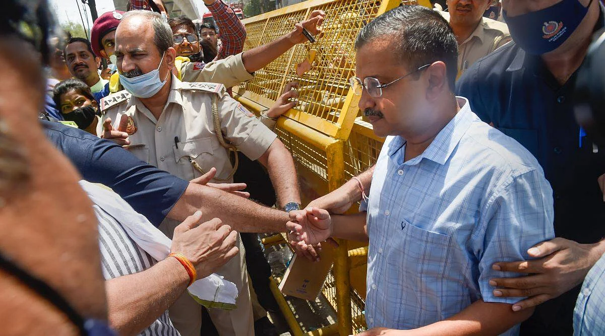 Delhi Chief Minister Arvind Kejriwal and his deputy Manish Sisodia, visited Mundka fire site  | Photo: PTI 