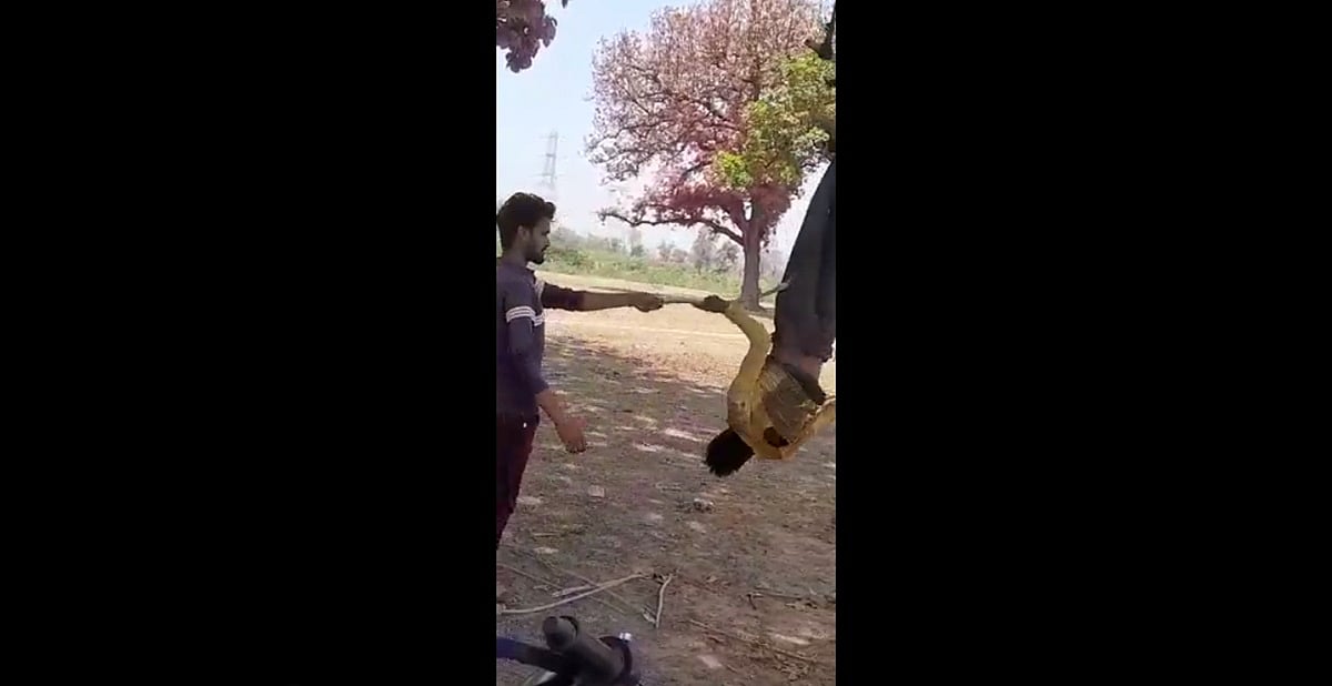 Watch video: Man hung from tree, beaten up with sticks in Chhattisgarh; five held