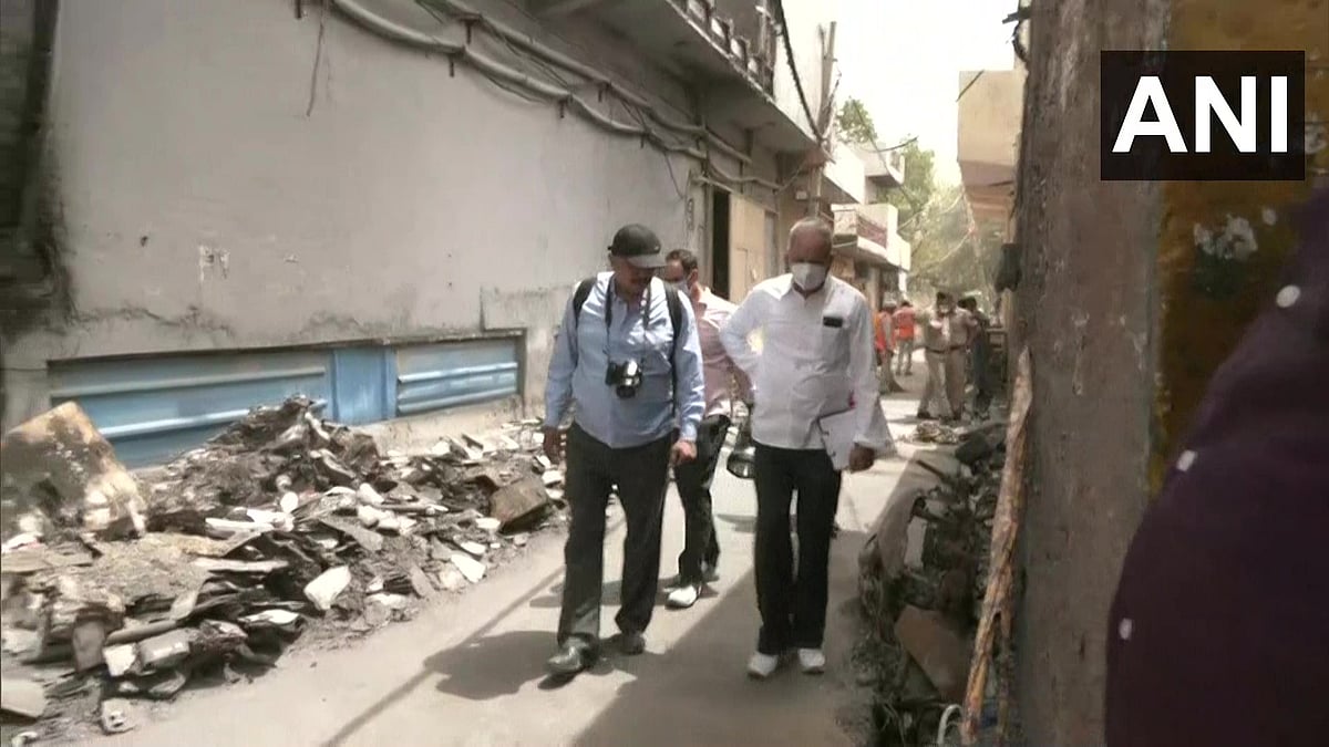 Delhi: NHRC team visits Mundka building fire site that claimed 27 lives, takes suo motu cognizance